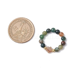 Natural Indian Agate Finger Rings&nbsp;RJEW-JR00894