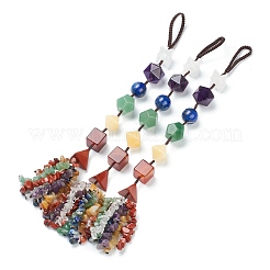 Geometry Shape Chakra Hanging Ornament&nbsp;AJEW-I059-05