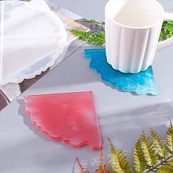 DIYカップマット作り  プラスチック製のアートブラシペンとピペット  シリコーン計量カップとモールド  ラテックス指サック  アルミ箔  木の棒  ミックスカラー  金型：210x8.5mm  233x234x10mm  2個/セット&nbsp;DIY-OC0002-22