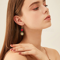 真鍮製ペンダント16個  ニッケルフリー  太陽  18KGP本金メッキ  17.5x15.5x3mm  穴：1mm&nbsp;KK-BBC0023-82G