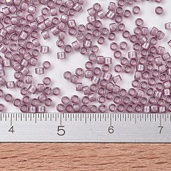 MIYUKIデリカビーズ  シリンダー  日本製シードビーズ  11/0  （db1791)白い裏地スモーキーアメジストab  1.3x1.6mm  穴：0.8mm  約10000個/袋  50 G /袋&nbsp;SEED-X0054-DB1791