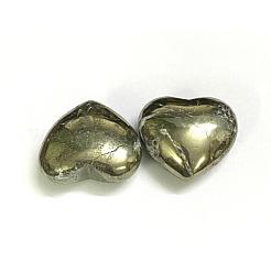 Natural Pyrite Heart Love Stones&nbsp;G-I125-49