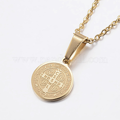 304 Stainless Steel Pendant Necklaces&nbsp;NJEW-J053-01