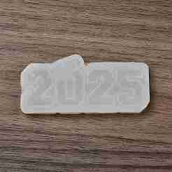 Diyシリコーンペンダント型  レジン型  粘土工芸の金型ツール  数2025  ホワイト  37x80x7mm  穴：2mm&nbsp;LS-SIMO-L001-01
