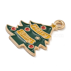 Christmas Theme Alloy Enamel Pendants&nbsp;ENAM-Z019-01H