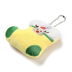 Christmas Theme Cloth Plush Doll Pendant Decorations&nbsp;HJEW-D030-01H