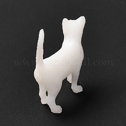 3Dレジンモデル  UVレジン封入パーツ  エポキシ樹脂ジュエリー作り  猫  ホワイト  19x5x20mm&nbsp;X-DIY-F090-02B