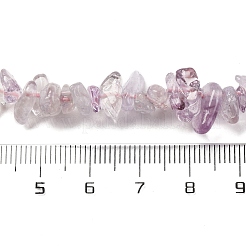 天然水晶、ローズクォーツ、アメジストのビーズ連売り  チップ  4~17x4~10x1~8mm  穴：0.8~1mm  約15.35~16.14インチ（39~41cm）&nbsp;G-L610-A08-A01