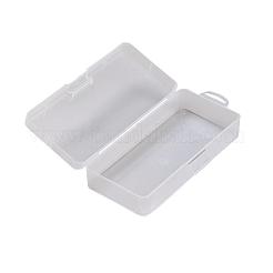 ポリプロピレン製プラスチックビーズ収納ケース  長方形  透明  18.5x8.8x4.6cm&nbsp;CON-E015-08