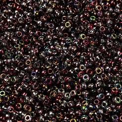 MIYUKIラウンドロカイユビーズ  日本製シードビーズ  （rr4573)マジックワイン  8/0  3mm  穴：1mm  約422~455個/10g&nbsp;X-SEED-G008-RR4573