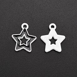 Spray Painted Alloy Enamel Pendants&nbsp;LS-ENAM-R136-40B