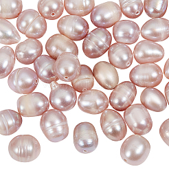 1 連売り天然養殖淡水真珠ビーズ 連売り  ライス  暗い蘭  8~13x7mm  穴：0.8mm  約42個/連  14インチ（35.5cm）&nbsp;PEAR-NB0002-45A