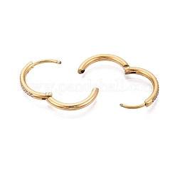 304 Stainless Steel Hoop Earrings&nbsp;STAS-Q113-13G-01
