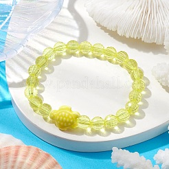 Handmade Porcelain Turtle Stretch Bracelets&nbsp;BJEW-JB10247-01