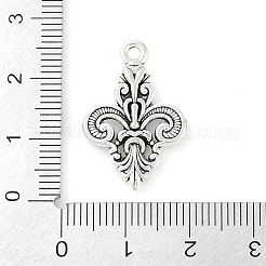 Tibetan Style Alloy Flower Pendants&nbsp;TIBEP-S291-22-RS