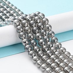 Electroplated Synthetic Quartz Crystal Beads Strands&nbsp;G-Z038-B02-02PL-1