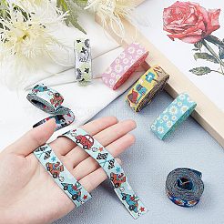 刺繍入りポリエステルジャカードリボン  混合模様  DIYの子供服用  靴  帽子アクセサリーと誕生日プレゼントのラッピング  ミックスカラー  5/8