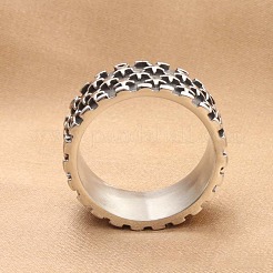 Punk Style 304 Stainless Steel Finger Rings for Men&nbsp;FS-WG83721-01