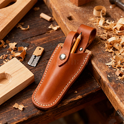 Cowhide Protective Scissors Cover&nbsp;AJEW-WH20098-023