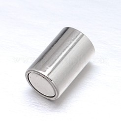 変色しにくい304ステンレススチール製のマグネット留め具と接着端  オーバル  ステンレス鋼色  16x8mm  穴：4mm&nbsp;STAS-M200-B-01