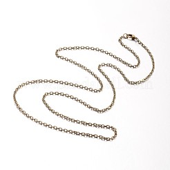 Iron Cable Chain Necklace Making&nbsp;MAK-J009-38AB