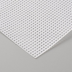 プラスチックメッシュキャンバスシート  財布テンプレート  刺繍用  アクリル毛糸クラフト  ニットとかぎ針編みのプロジェクト  長方形  ホワイトスモーク  50.7x33x0.15cm  穴：3x3mm&nbsp;DIY-WH0349-149B