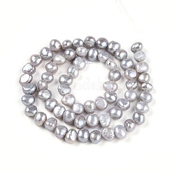 Natural Cultured Freshwater Pearl Beads Strands&nbsp;PEAR-N014-06H-01