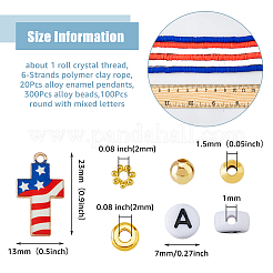 Independence Day Theme DIY Bracelet Making Kit&nbsp;DIY-FH0006-53