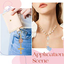 30Pcs 6 Colors Religion Alloy Enamel Virgin Mary Connector Charms&nbsp;FIND-SC0024-26