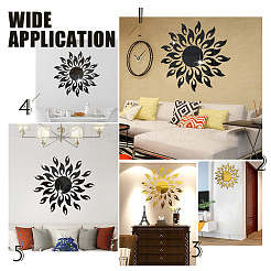 Sunflower Acrylic Mirrors Wall Stickers&nbsp;DIY-WH0167-49B