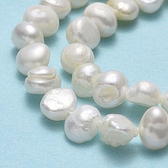 天然養殖淡水パールビーズ連売り  研磨両側  リネン  4~4.5x4x3~4mm  穴：0.5mm  約80~85個/連  13.78~13.82''（35~35.1センチメートル）&nbsp;PEAR-A005-05E-01