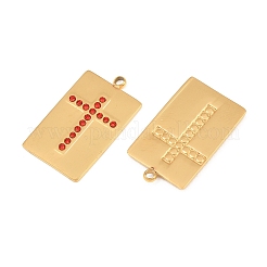 304 Stainless Steel Rhinestone Pendants&nbsp;RB-CBADC81-13G-02