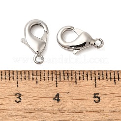 Rack Plating Brass Lobster Claw Clasps&nbsp;KK-F090-27P-02