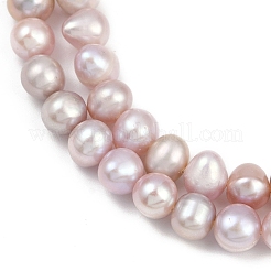 Natural Cultured Freshwater Pearl Beads Strands&nbsp;PEAR-I007-07X-03E