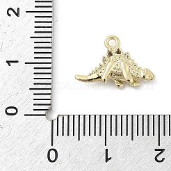 真鍮チャーム  カドミウムフリー＆ニッケルフリー＆鉛フリー  動物のチャーム  18KGP本金メッキ  センザンコウ  10x15.5x3.5mm  穴：1.2mm&nbsp;LS-KK-S514-01A-G