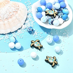 37Pcs 6 Styles Silicone Beads&nbsp;SIL-YW0002-63