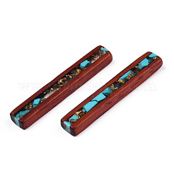 Transparent Resin & Wood Pendants&nbsp;RESI-N039-07