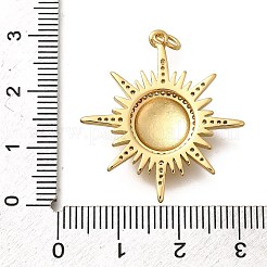 Brass Micro Pave Cubic Zirconia Pendants&nbsp;X-KK-Q043-25G