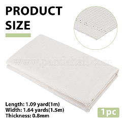 コーデュロイキンテッドリブ生地  衣料品用  ホワイト  1000x1500x0.8mm&nbsp;DIY-WH0037-34A