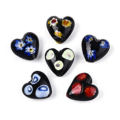 Handmade Millefiori Glass Beads&nbsp;LAMP-N024-43