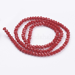 Imitation Jade Glass Bead Strands&nbsp;GLAA-F001-10x8mm-18