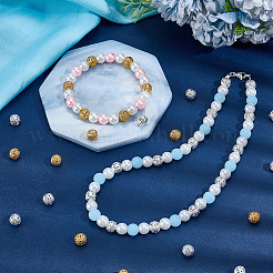 120Pcs 2 Styles Brass Beads&nbsp;KK-SC0007-96