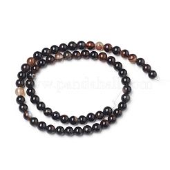 Natural Black Onyx Beads Strands&nbsp;G-L555-04-8mm