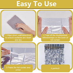 Plastic Foil Fringe Curtains&nbsp;DIY-WH20011-33C