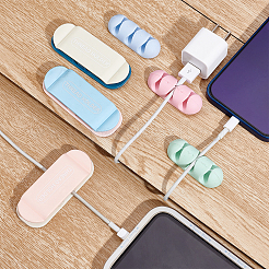 12Pcs 6 Style Plastic Adhesive Hooks&nbsp;AJEW-CA0002-07
