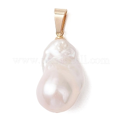 Natural Baroque Keshi Pearl Pendants&nbsp;PALLOY-JF05099