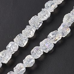 Transparent Electroplate Glass Beads&nbsp;X1-GLAA-P028-M