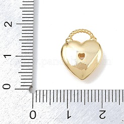 Brass Micro Pave Clear Cubic Zirconia Pendants&nbsp;KK-G545-14G