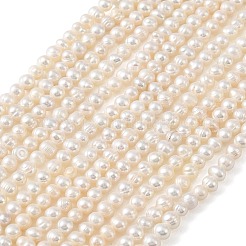 天然養殖淡水パールビーズ連売り  ポテト  グレード2 A  雪  3~3.5mm  穴：0.5mm  約105個/連  14.57''（37センチメートル）&nbsp;PEAR-L034-15B