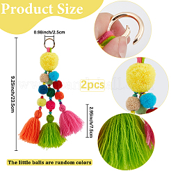 The Colors of the Small Pom Balls are Random Color&nbsp;KEYC-WH20004-02C